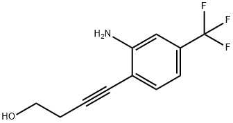4-(2-氨基-4-(三氟甲基)苯基)丁-3-炔-1-醇,2589160-55-2,结构式