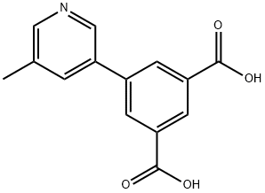 5-(5-methylpyridin-3-yl)isophthalic acid Structure
