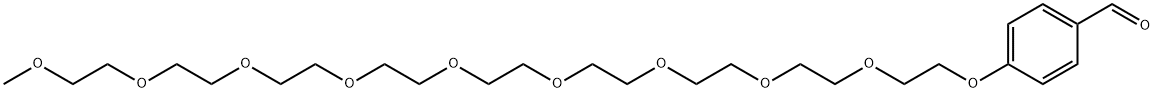 m-PEG10-Ph-CHO, 259226-96-5, 结构式