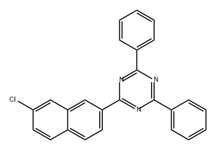1,3,5-三嗪,2-(7-氯-2-萘基)-4,6-二苯基-,2596187-50-5,结构式