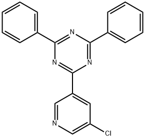 1,3,5-Triazine, 2-(5-chloro-3-pyridinyl)-4,6-diphenyl- Structure