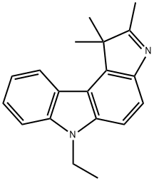 Pyrrolo[2,3-c]carbazole, 6-ethyl-1,6-dihydro-1,1,2-trimethyl-|6-乙基-1,6-二氢-1,1,2-三甲基吡咯并[2,3-C]咔唑