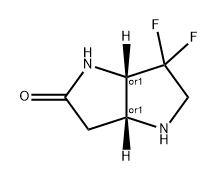顺式-6,6-二氟六氢吡咯并[3,2-B]吡咯-2(1H)-酮, 2597340-53-7, 结构式