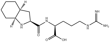 L-Arginine, N2-[[(2S,3aS,7aS)-octahydro-1H-indol-2-yl]carbonyl]- Struktur
