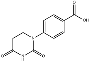 4-(2,4-二氧亚基六氢嘧啶-1-基)苯甲酸, 2599846-40-7, 结构式