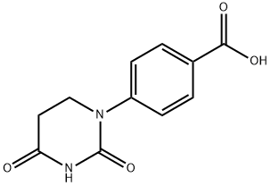 Benzoic acid, 4-(tetrahydro-2,4-dioxo-1(2H)-pyrimidinyl)- Struktur