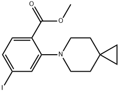 Benzoic acid, 2-(6-azaspiro[2.5]oct-6-yl)-4-iodo-, methyl ester Structure
