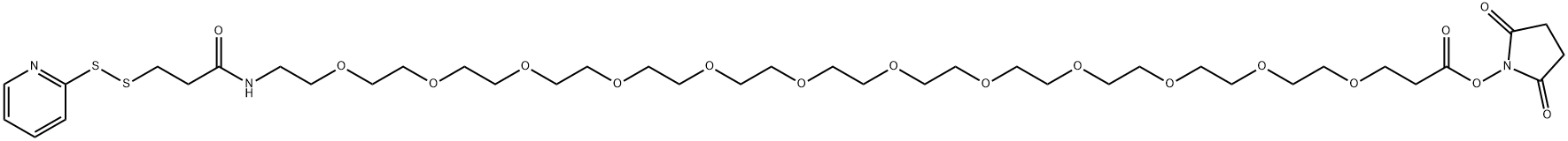 SPDP-PEG12-NHS ester, 2601437-72-1, 结构式