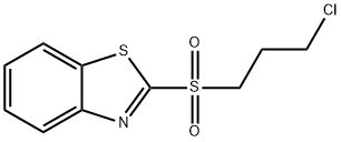 Benzothiazole, 2-[(3-chloropropyl)sulfonyl]- Structure