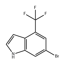 1H-Indole, 6-bromo-4-(trifluoromethyl)- Structure