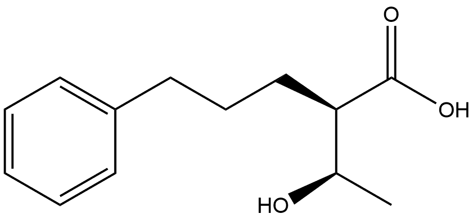 Benzenepentanoic acid, α-[(1R)-1-hydroxyethyl]-, (αR)- Struktur