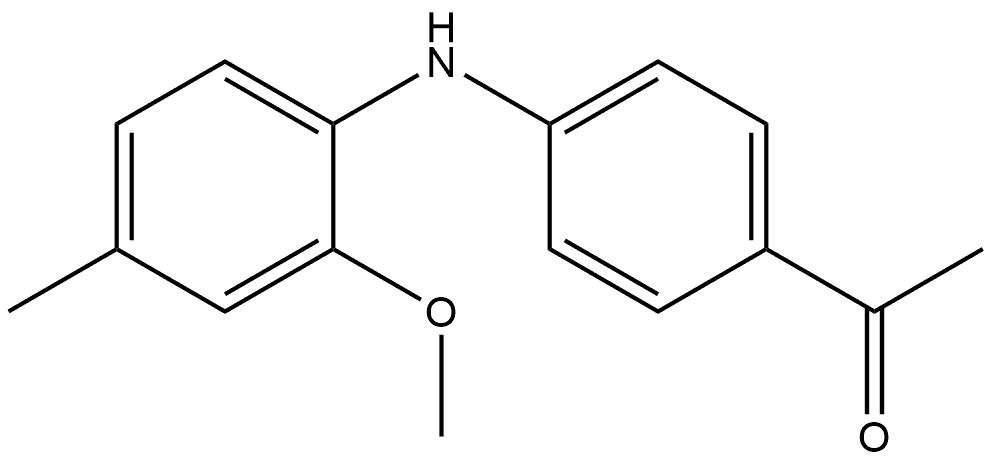1-[4-[(2-Methoxy-4-methylphenyl)amino]phenyl]ethanone Structure