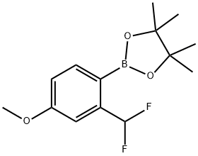 2-(2-(DIFLUOROMETHYL)-4-METHOXYPHENYL)-4,4,5,5-TETRAMETHY 结构式