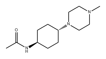 Acetamide, N-[trans-4-(4-methyl-1-piperazinyl)cyclohexyl]- 结构式