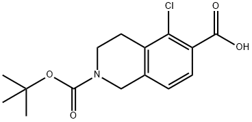 2,6(1H)-Isoquinolinedicarboxylic acid, 5-chloro-3,4-dihydro-, 2-(1,1-dimethylethyl) ester Structure