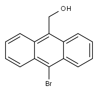 9-Anthracenemethanol, 10-bromo- Struktur
