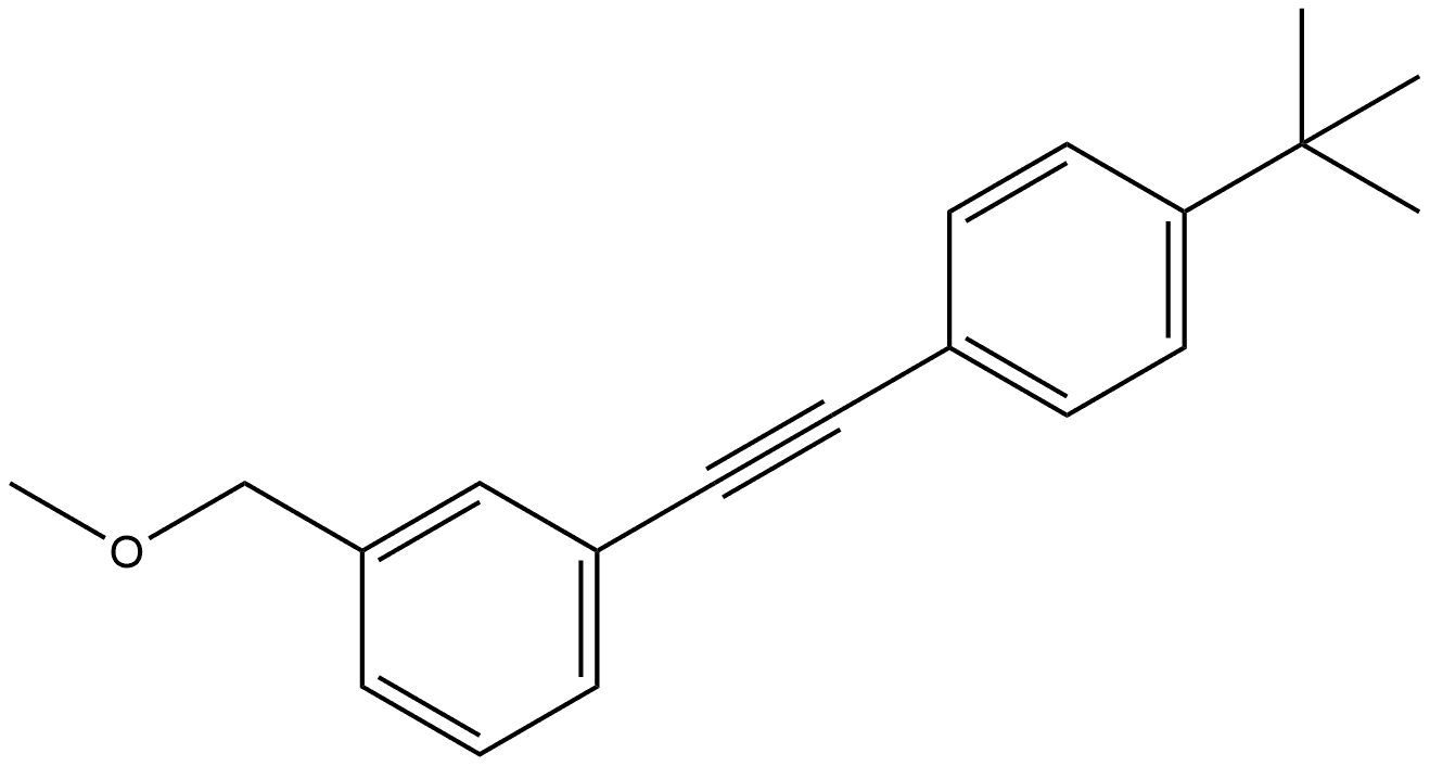 1-[2-[4-(1,1-Dimethylethyl)phenyl]ethynyl]-3-(methoxymethyl)benzene 结构式