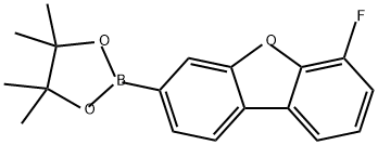 2-(6-Fluorodibenzo[b,d]furan-3-yl)-4,4,5,5-tetramethyl-1,3,2-dioxaborolane Structure