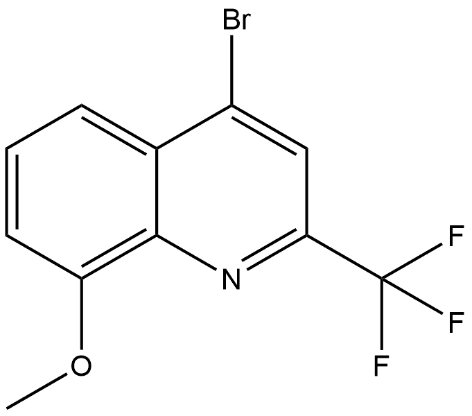 4-bromo-8-methoxy-2-(trifluoromethyl)quinoline Struktur