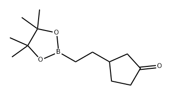 Cyclopentanone, 3-[2-(4,4,5,5-tetramethyl-1,3,2-dioxaborolan-2-yl)ethyl]-,2609866-34-2,结构式