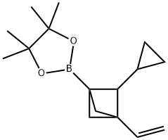 2-(2-环丙基-3-乙烯基双环[1.1.1]戊烷-1-基)-4,4,5,5-四甲基-1,3,2-二氧硼烷 结构式