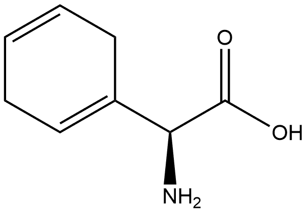 1,4-Cyclohexadiene-1-acetic acid, α-amino-, (αS)- Struktur