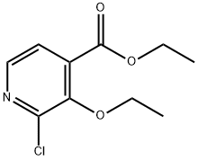Ethyl 2-chloro-3-ethoxy-4-pyridinecarboxylate Struktur