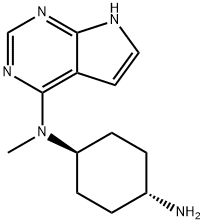 1,4-Cyclohexanediamine, N1-methyl-N1-7H-pyrrolo[2,3-d]pyrimidin-4-yl-, trans- Structure