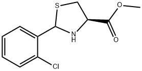 methyl
(4R)-2-(2-chlorophenyl)-1,3-thiazolidine-4-carboxy
late Structure