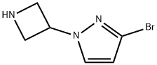 1-(azetidin-3-yl)-3-bromo-1H-pyrazole 结构式