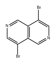 4,8-二溴-2,6-萘吡啶 结构式