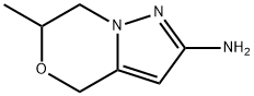 6-methyl-4H,6H,7H-pyrazolo[3,2-c][1,4]oxazin-2-a
mine 结构式