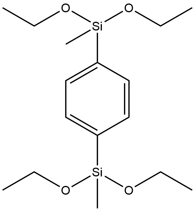 1,4-双(二乙氧基甲基硅基)苯 结构式