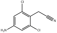 2-(4-氨基-2,6-二氯苯基)乙腈 结构式