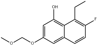 8-乙基-7-氟-3-(甲氧基甲氧基)萘-1-醇,2621932-46-3,结构式