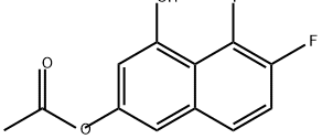 1,3-Naphthalenediol, 7,8-difluoro-, 3-acetate|5,6-二氟-4-羟基萘-2-基乙酸酯