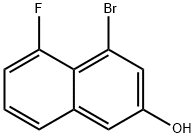 4-溴-5-氟萘-2-醇 结构式