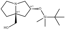 REL-((2R,7AS)-2-((叔丁基二甲基甲硅烷基)氧基)四氢-1H-吡咯嗪-7A(5H)-基)甲醇, 2621938-81-4, 结构式