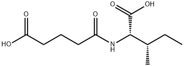 (2S,3S)-2-(4-carboxybutanamido)-3-methylpentanoic acid 结构式