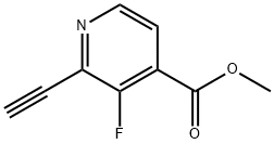 methyl 2-ethynyl-3-fluoropyridine-4-carboxylate 结构式