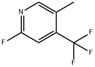 2-氟-5-甲基-4-(三氟甲基)吡啶, 2624126-67-4, 结构式