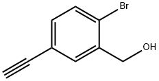 (2-bromo-5-ethynylphenyl)methanol,2624126-83-4,结构式