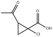 2-acetyl-1-chlorocyclopropane-1-carboxylic acid, Mixture of diastereomers Structure