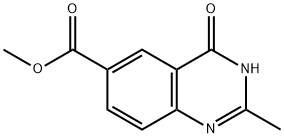 methyl 2-methyl-4-oxo-3,4-dihydroquinazoline-6-carboxylate 结构式