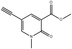 methyl 5-ethynyl-1-methyl-2-oxo-1,2-dihydropyridine-3-carboxylate 结构式
