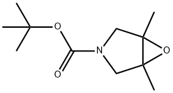 tert-butyl 1,5-dimethyl-6-oxa-3-azabicyclo[3.1.0]hexane-3-carboxylate 结构式