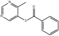 (4-methylpyrimidin-5-yl)sulfanyl](phenyl)methanone 结构式