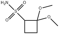 2,2-dimethoxycyclobutane-1-sulfonamide Structure