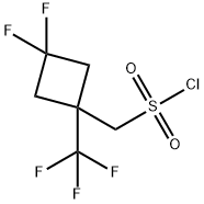 3,3-difluoro-1-(trifluoromethyl)cyclobutyl]methanesulfonyl chloride Struktur