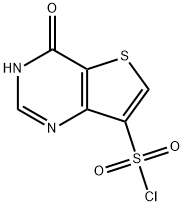 4-hydroxythieno[3,2-d]pyrimidine-7-sulfonyl chloride 结构式